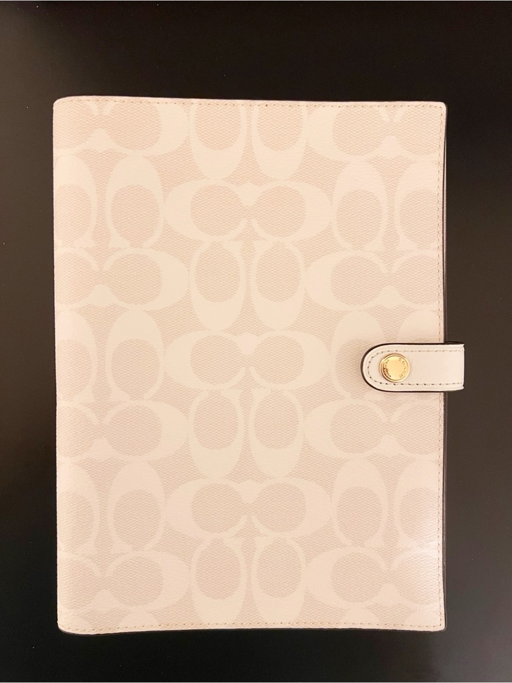Coach Notebook Cover in Signature Canvas